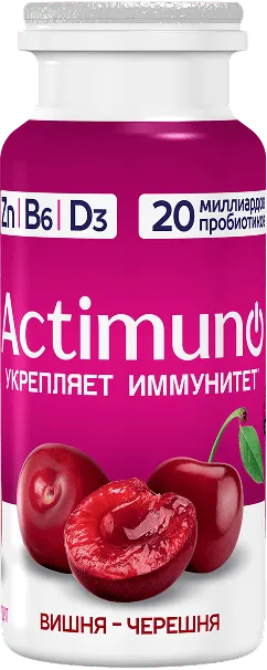 Актимуно Вишня-черешня, 95 мл